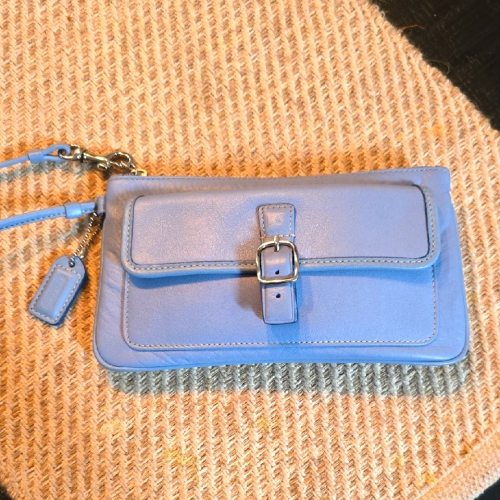 Coach‎ Vintage Wristlet In Blue